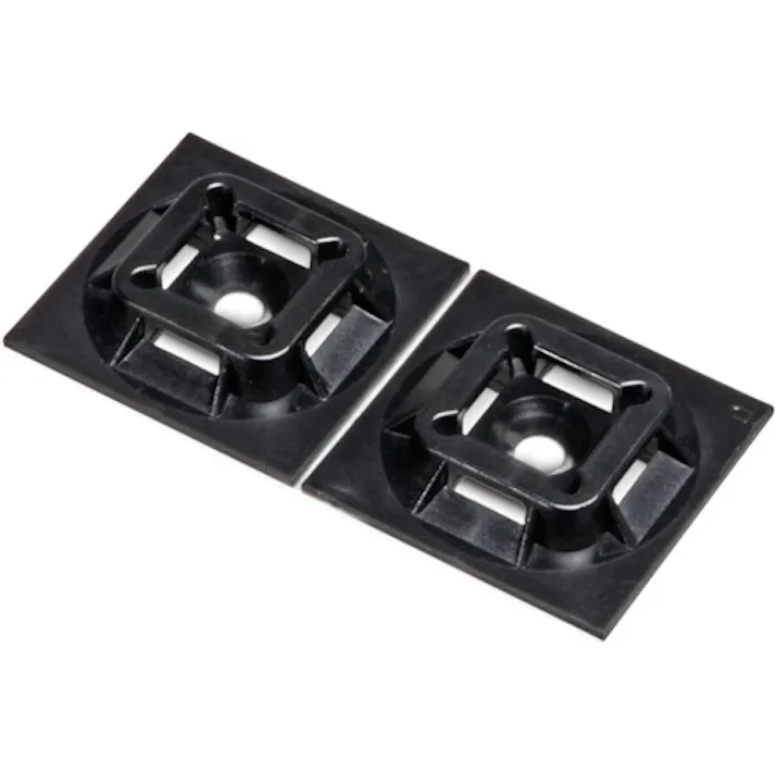 【CAINZ-DASH】パンドウイットコーポレーション マウントベース ゴム系粘着テープ付き 黒 (50個入) ABM3H-A-L20【別送品】