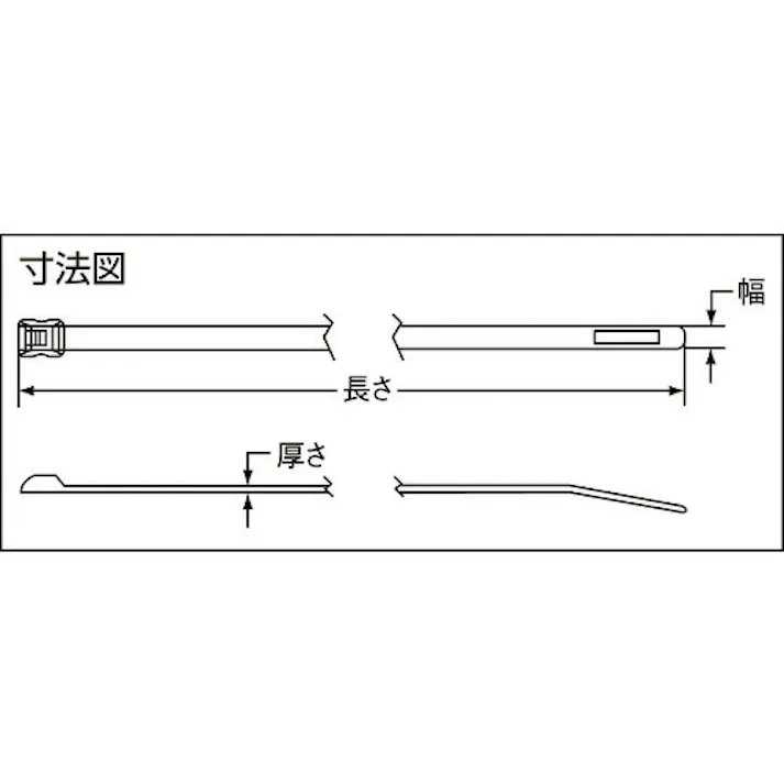 【CAINZ-DASH】パンドウイットコーポレーション 結束バンド ベルトタイ ナチュラル 4.8×373×1.3 (1000本入) ILT4S-M【別送品】