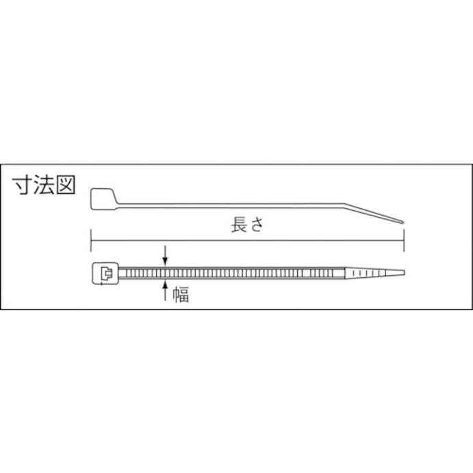 【CAINZ-DASH】パンドウイットコーポレーション スーパーグリップナイロン結束バンド　ナチュラル　（１００本入） PLT100【別送品】