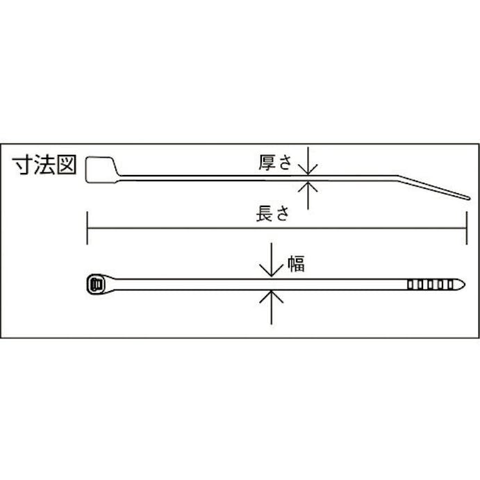 【CAINZ-DASH】パンドウイットコーポレーション スーパーグリップナイロン結束バンド　耐候性黒　（１００本入） PLT80B【別送品】