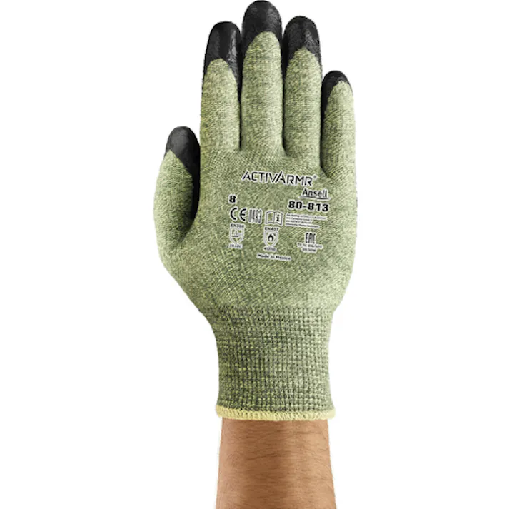 【CAINZ-DASH】アンセル・ヘルスケア・ジャパン 耐切創手袋 アクティブアーマー 80-813 XLサイズ 80-813-10【別送品】