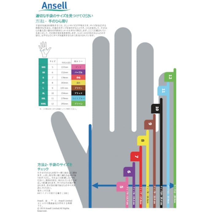 【CAINZ-DASH】アンセル・ヘルスケア・ジャパン 作業用手袋　エッジ　４８－７０２　Ｓサイズ 48-702-7【別送品】