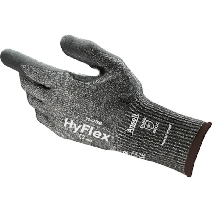 【CAINZ-DASH】アンセル・ヘルスケア・ジャパン 耐切創手袋 ハイフレックス 11-738 Mサイズ 11-738-8【別送品】