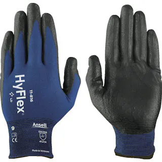 【CAINZ-DASH】アンセル・ヘルスケア・ジャパン ニトリル背抜き手袋 ハイフレックス 11-816 Lサイズ 11-816-9【別送品】