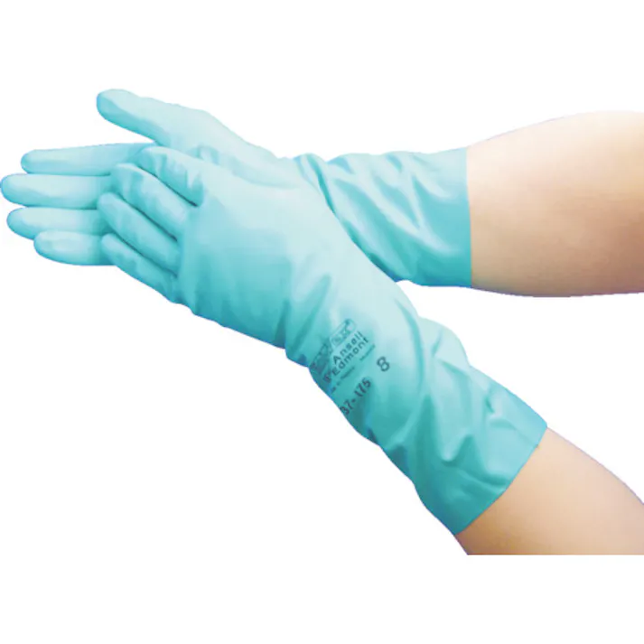 【CAINZ-DASH】アンセル・ヘルスケア・ジャパン 化学防護手袋 耐油・耐薬品ニトリル手袋 アルファテック ソルベックス 中厚手 37-175 LLサイズ 37-175-10【別送品】