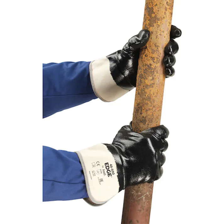 【CAINZ-DASH】アンセル・ヘルスケア・ジャパン ニトリルコーティング手袋 エッジ 48-500 Mサイズ 48-500-8【別送品】