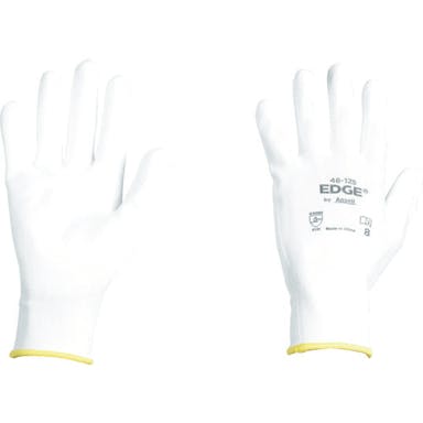 【CAINZ-DASH】アンセル・ヘルスケア・ジャパン ウレタン背抜手袋　エッジ　４８－１２５　ホワイト　Ｍサイズ 48-125-8【別送品】