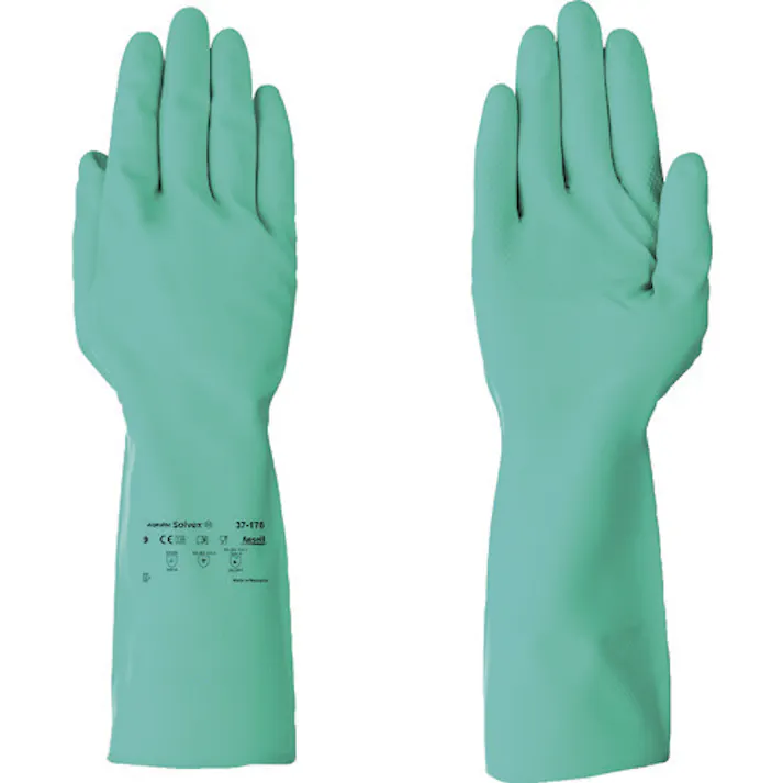 【CAINZ-DASH】アンセル・ヘルスケア・ジャパン 耐薬品手袋 アルファテックソルベックス 37-176 XLサイズ 37-176-10【別送品】