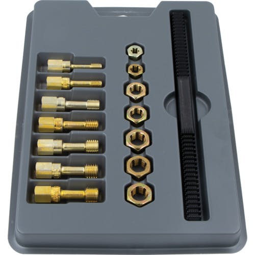 CAINZ-DASH】A＆E社 ねじ山修正工具セット 15点 タップ・ダイス