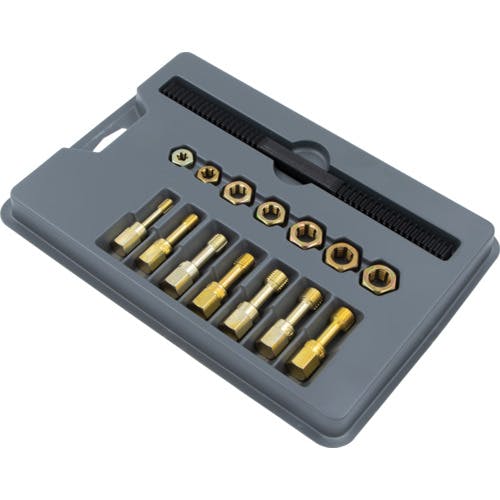 CAINZ-DASH】A＆E社 ねじ山修正工具セット 15点 タップ・ダイス