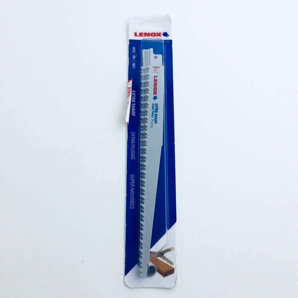 LENOX 剪定用セーバーソーブレード バイメタル 9W6R 全長230mm 6山 5枚入