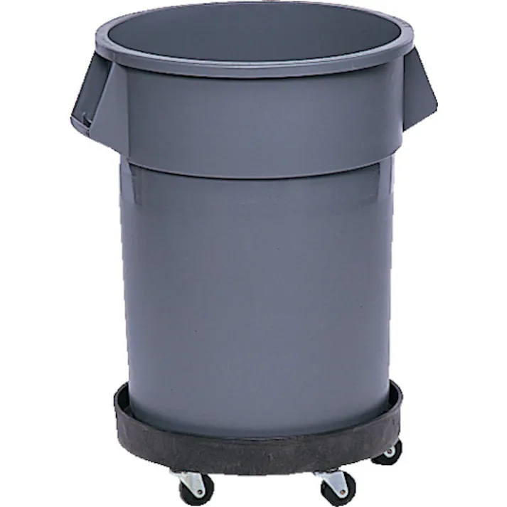 【CAINZ-DASH】ニューウェルブランズ・ジャパン合同会社 ラウンドブルートコンテナ用ドーリー ドラム式 ブラック 2650【別送品】