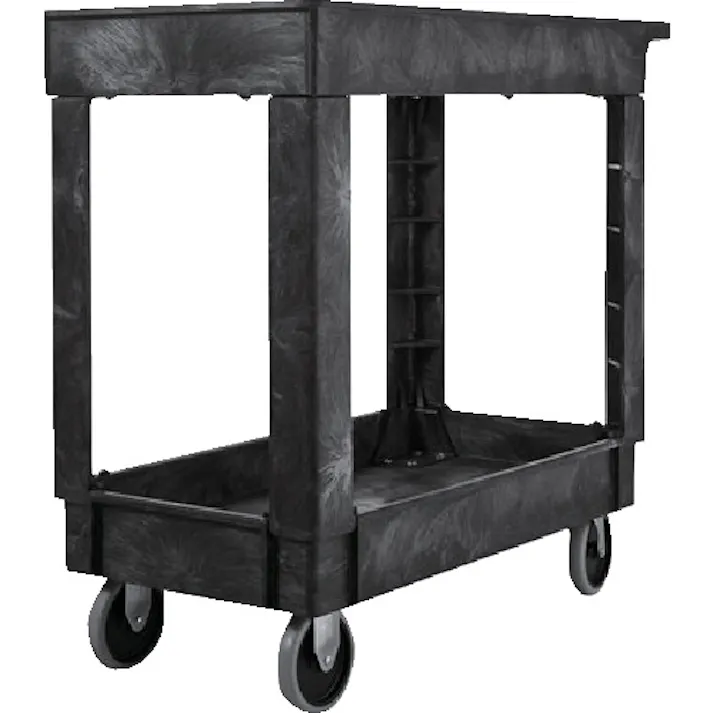 【CAINZ-DASH】ニューウェルブランズ・ジャパン合同会社 2シェルフユーティリティーカート ブラック 9T6607【別送品】