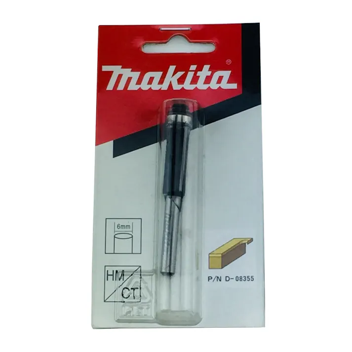 コロ付フラッシュビット刃 ルータ・トリマ用 D-08355 6×10mm