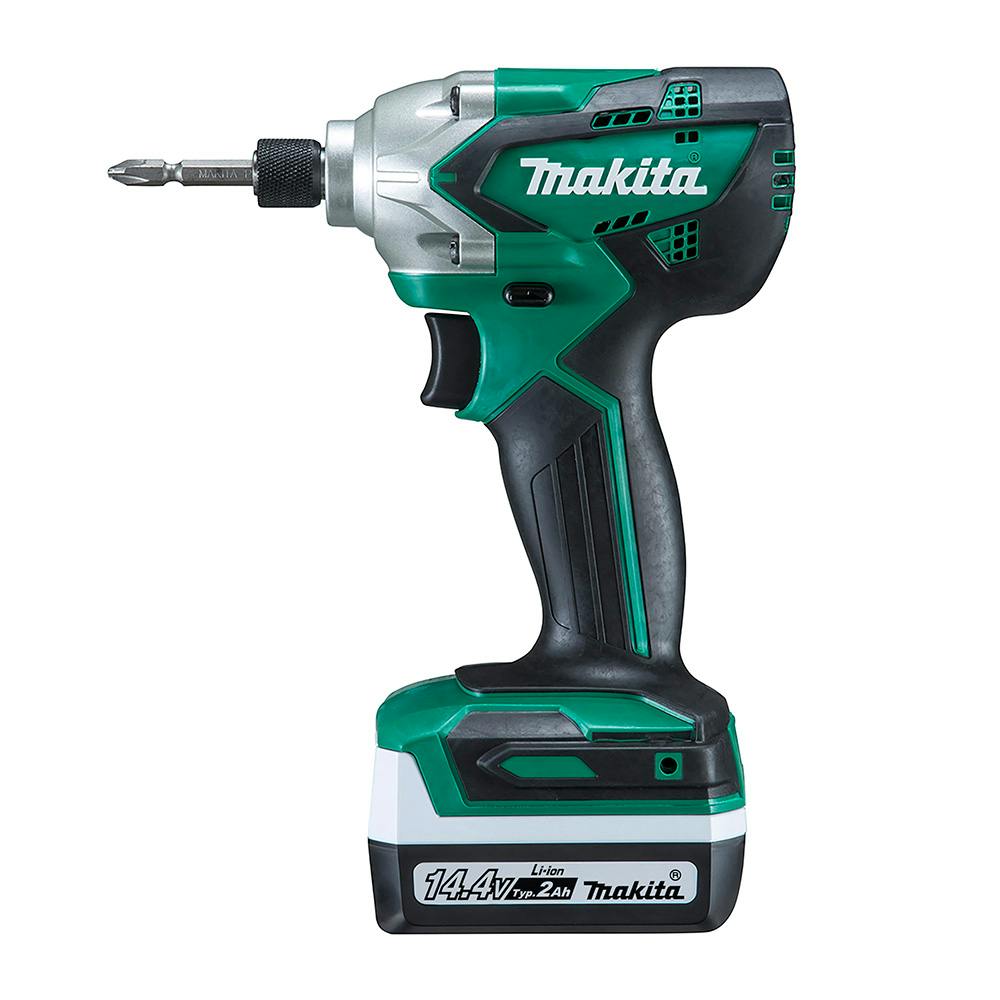 Makita 充電式インパクトドライバー14.4v バッテリー2個付き www