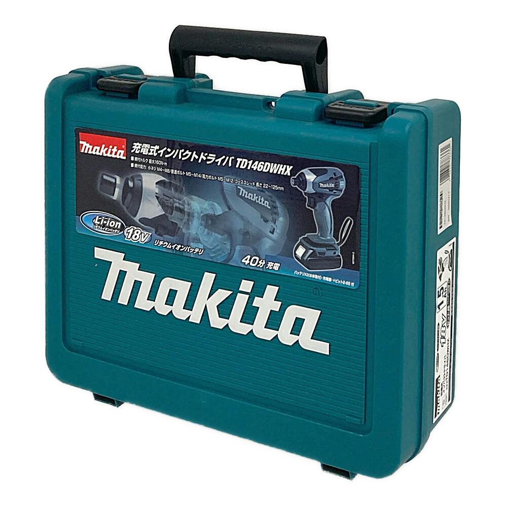 マキタ makita TD146DWHX インパクトドライバ バッテリ18V 1.5Ah二個/充電器 【ハンズクラフト宜野湾店】 充電式インパクトドライバ 18V TD146DWHX バッテリ2個付 | 電動工具