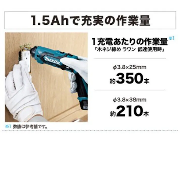 充電式ペンドライバドリル 7.2V DF012DSHX バッテリ2個付