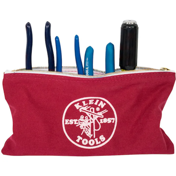 【CAINZ-DASH】KLEIN TOOLS社 ツールポーチ 4個セット(茶、黒、灰、赤) 5141【別送品】