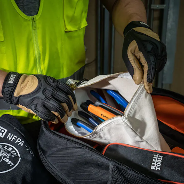 【CAINZ-DASH】KLEIN TOOLS社 ツールポーチ ホワイト 5139【別送品】