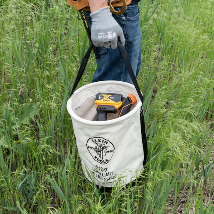 【CAINZ-DASH】KLEIN TOOLS社 電工バケツ Φ300X380 ホワイト 5109【別送品】