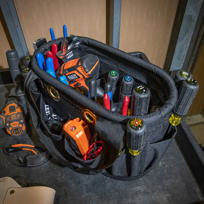 【CAINZ-DASH】KLEIN TOOLS社 電工バケツ 持ち手あり 高強度タイプ 5144BHB14OS【別送品】