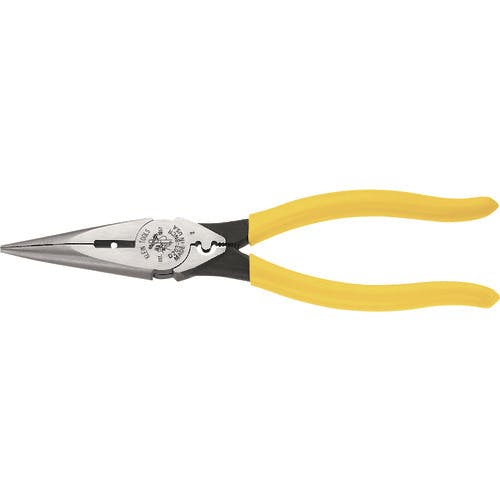 KLEIN TOOLS社 強力型ロングノーズプライヤー サイドカット 220mm 皮むき・圧着機能付 D203-8NCR ラジオペンチ KLEIN TOOLS社 強力型ロングノーズプライヤー サイドカット 220mm 皮むき・圧着機能付 D203-8NCR ラジオペンチ
