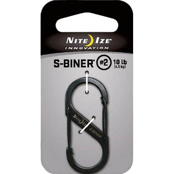 シームーン NiteIze エスビナー #2 ブラックチタン NI00737 DIY Sカン シームーン NiteIze エスビナー #2 ブラックチタン NI00737 DIY Sカン