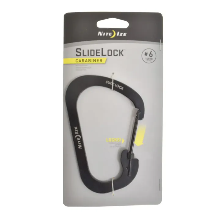 シームーン NiteIze カラビナー スライドロック #6 ブラック NI03304