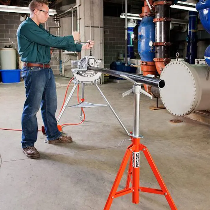 【CAINZ-DASH】Ridge Tool Company Vヘッド折りたたみパイプスタンド(高) VF‐99 22168【別送品】