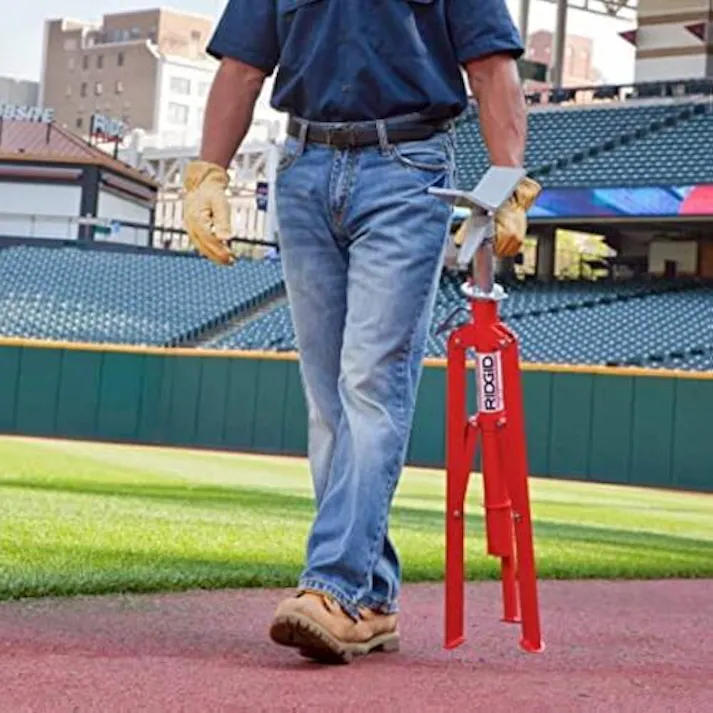 【CAINZ-DASH】Ridge Tool Company Vヘッド折りたたみパイプスタンド(高) VF‐99 22168【別送品】