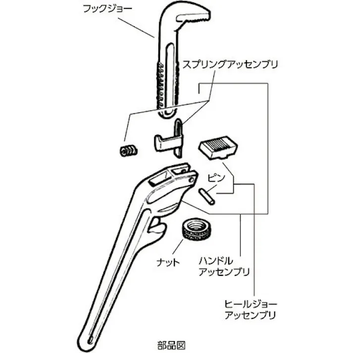 【CAINZ-DASH】Ridge Tool Company エンドパイプレンチ 300mm 31065【別送品】
