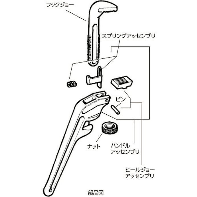 【CAINZ-DASH】Ｒｉｄｇｅ　Ｔｏｏｌ　Ｃｏｍｐａｎｙ ハンドル　アッセンブリー　Ｆ／Ｅ－１４ＨＤ 31490【別送品】