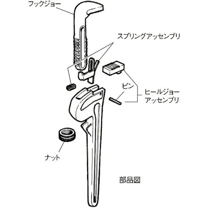 【CAINZ-DASH】Ridge Tool Company 60インチ用レンチパーツ フックジョー 31770【別送品】