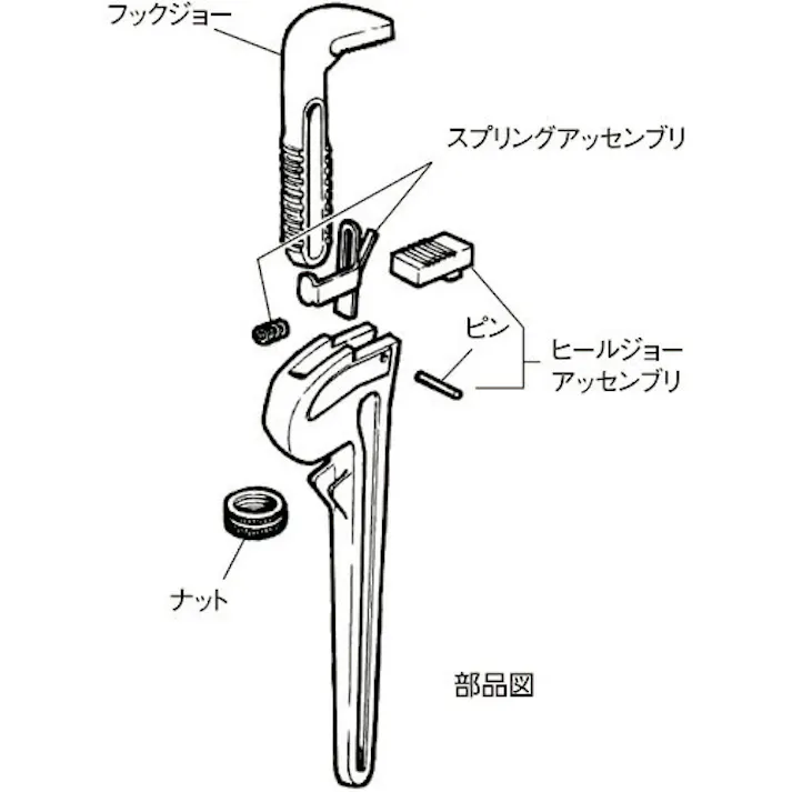 【CAINZ-DASH】Ridge Tool Compan 【売切廃番】60インチ用レンチパーツ コイルアンドフラットスプリングアッセンブ 31780【別送品】