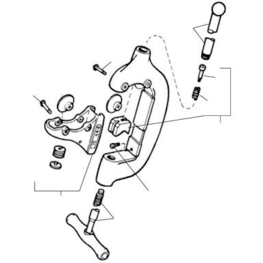 【CAINZ-DASH】Ｒｉｄｇｅ　Ｔｏｏｌ　Ｃｏｍｐａｎｙ Ｅ－１１７６　パイプハンドル　Ｆ／４４－Ｓ 35030【別送品】