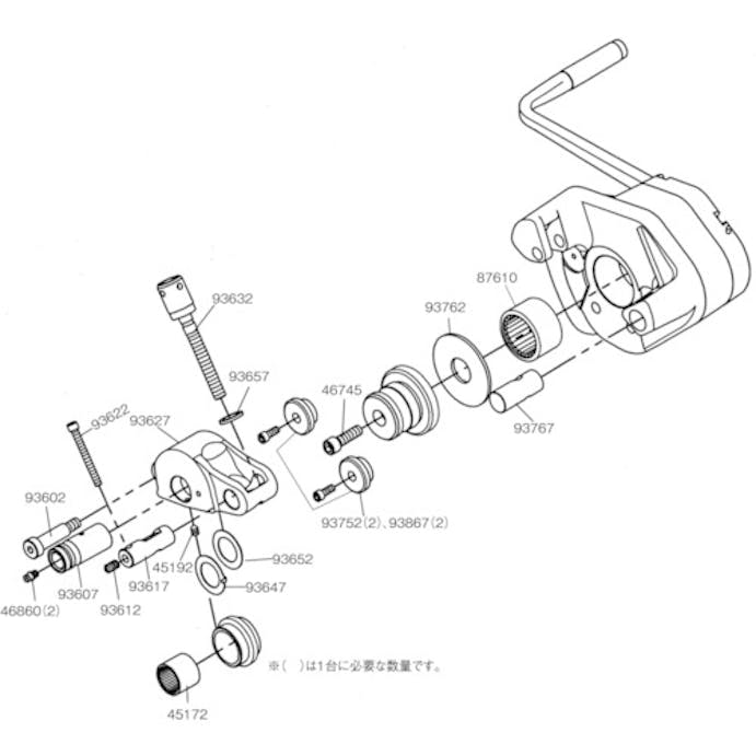 【CAINZ-DASH】Ｒｉｄｇｅ　Ｔｏｏｌ　Ｃｏｍｐａｎｙ ロールグルーバー用パーツ　ヘックススクリュー　３／８－１６×１　１／４　Ｆ／９１５ 46745【別送品】