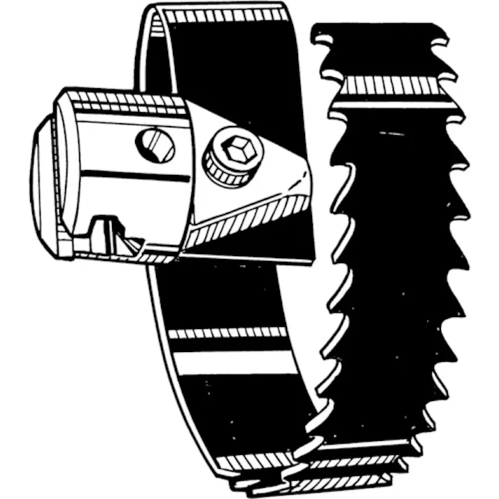 【CAINZ-DASH】Ridge Tool Company 排水管掃除機用パーツ スパイラル鋸刃カッタ(57mm) T‐110 62920【別送品】