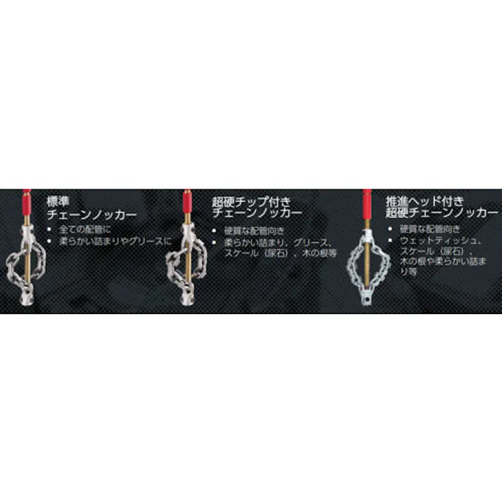 【CAINZ-DASH】Ridge Tool Company チェーンノッカ K-9-102 超硬チップ 50mm 64288【別送品】