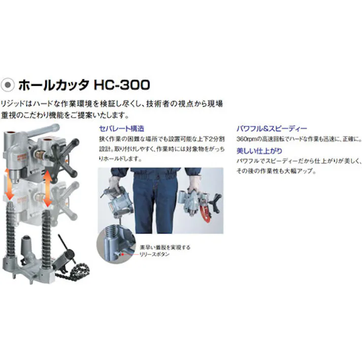 【CAINZ-DASH】Ridge Tool Company ホールカッター HC-300 76792【別送品】