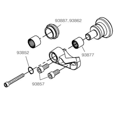 【CAINZ-DASH】Ｒｉｄｇｅ　Ｔｏｏｌ　Ｃｏｍｐａｎｙ ロールグルーバー用パーツ　１００－１５０Ａ　グルーブロールセット 93887【別送品】