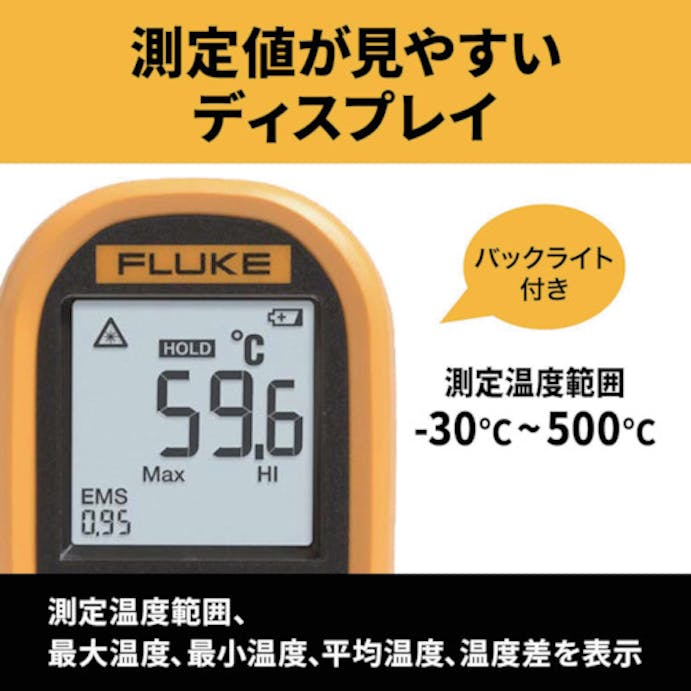 【CAINZ-DASH】テクトロニクス＆フルークフルーク社 放射温度計 59MAX-PLUS【別送品】