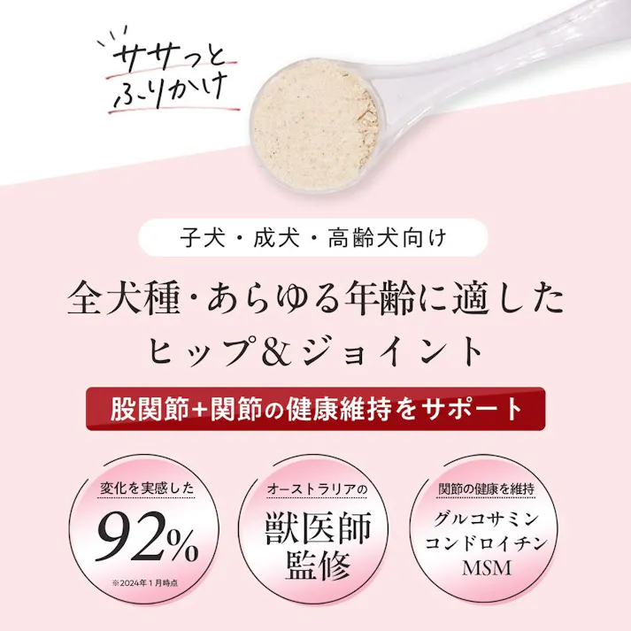 ペッツパーク 犬用 関節サプリ ヒップ+ジョイント 112g