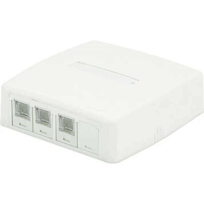 【CAINZ-DASH】パンドウイットコーポレーション CAT5Eスプリングシャッター付きローゼットキット 4個口(3ジャック+1ブランク) 白 JOQ3BH500 JOQ3BH500【別送品】