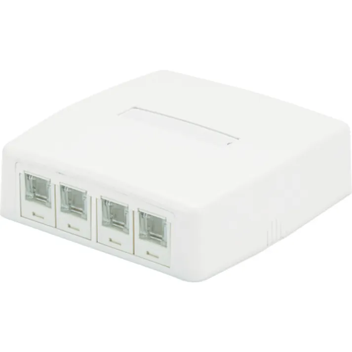 【CAINZ-DASH】パンドウイットコーポレーション CAT5Eスプリングシャッター付きローゼットキット 4個口 白 JOQ4H500 JOQ4H500【別送品】