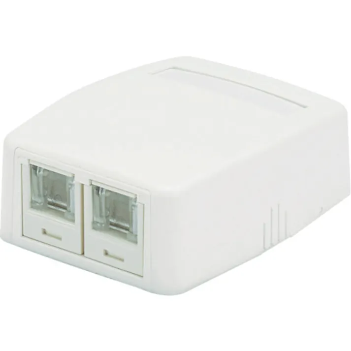 【CAINZ-DASH】パンドウイットコーポレーション CAT6スプリングシャッター付きローゼットキット 2個口 白 JOQ2H600 JOQ2H600【別送品】