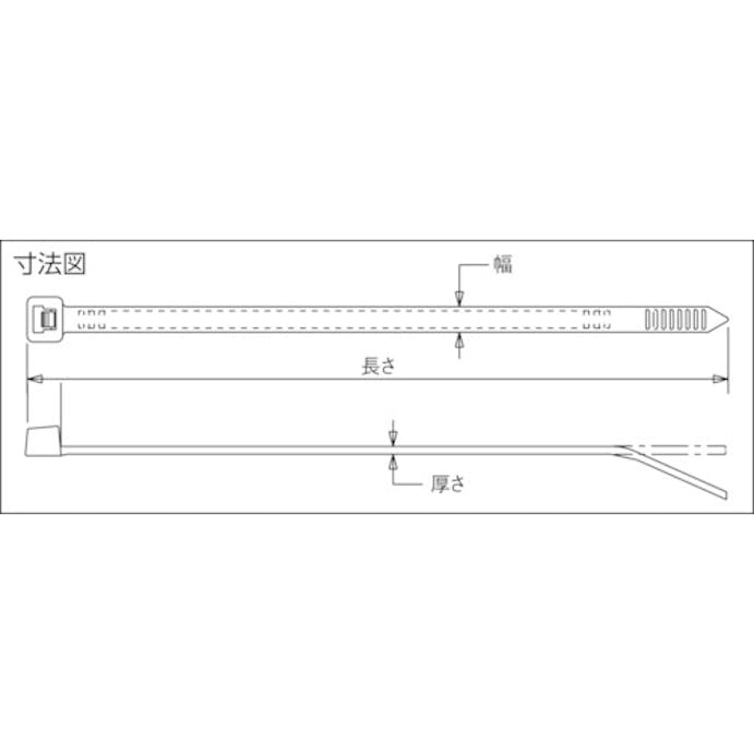 【CAINZ-DASH】ストロングホールド ナイロン結束バンド　ナチュラル　長さ４５０ｍｍ　幅７．６ｍｍ　５０本入り　Ｓ１８－１２０－Ｌ S18-120-L【別送品】