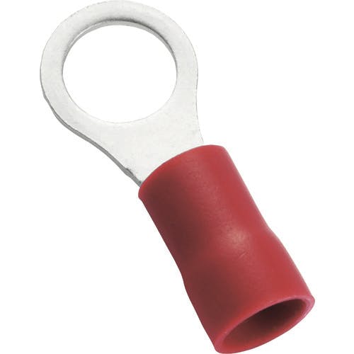 ストロングホールド ビニール絶縁被覆付圧着端子(丸形) 電線サイズ:AWG8/8sq 取付ネジ:M10 25個入り EV8-38R-Q EV8-38R-Q 絶縁被覆付圧着端子 ストロングホールド ビニール絶縁被覆付圧着端子(丸形) 電線サイズ:AWG8/8sq 取付ネジ:M10 25個入り EV8-38R-Q EV8-38R-Q 絶縁被覆付圧着端子