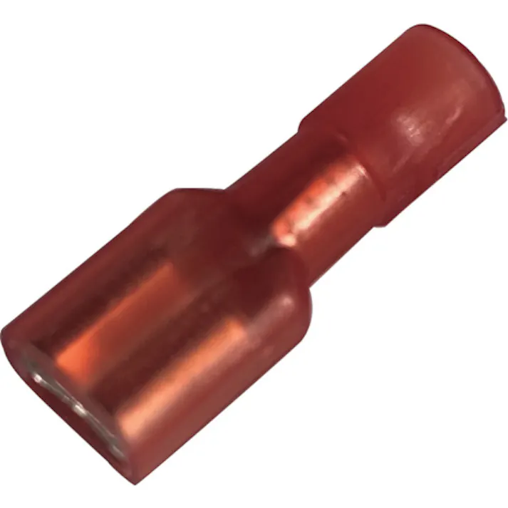 【CAINZ-DASH】ストロングホールド ナイロン完全絶縁被覆付圧着端子 メス型 電線サイズ:AWG22~18/0.3~0.75sq 250タブ用 25個入り EDNF18-250FIB-Q EDNF18-250FIB-Q【別送品】