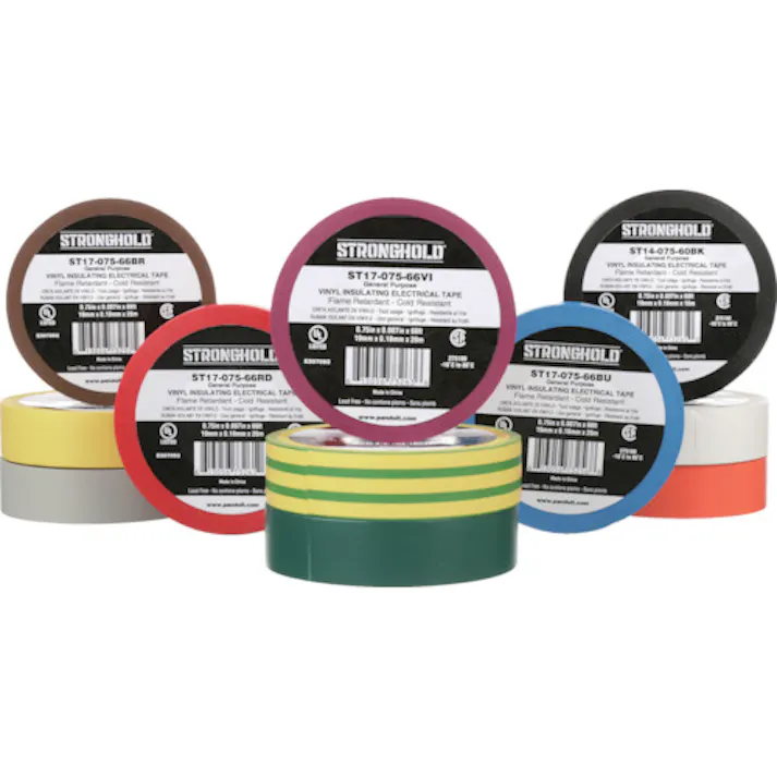 【CAINZ-DASH】ストロングホールド StrongHoldビニールテープ 一般用途用 緑 幅19.1mm 長さ20m ST17-075-66GR ST17-075-66GR【別送品】