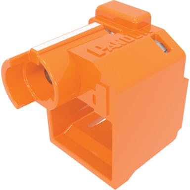 【CAINZ-DASH】パンドウイットコーポレーション パッチコードロック（ＬＡＮケーブルロック）　オレンジ　１０個入り　専用工具１個付き　ＰＳＬ－ＤＣＰＬＲＥ－ＯＲ PSL-DCPLRE-OR【別送品】